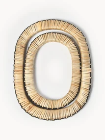 Set di 2 sottobicchieri in rattan e legno di mango Weave