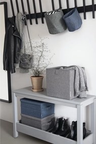 Scatola in tessuto blu con coperchio 35x19x26 cm Soft Storage - Bigso Box of Sweden