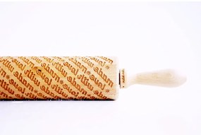 Rullo per pasta in legno goffrato Made with Love Made With Love - Valek