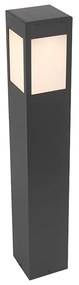 Lampada da esterno da terra nera 80 cm con luce dimmerabile e sensore solare - Charlotte