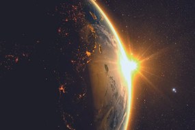 Carta da parati autoadesiva – Riflesso della Terra