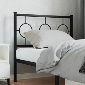 Testiera İn Metallo Nero 90 Cm /