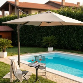 MERIDIES - ombrellone da giardino decentrato 2 x 3 m