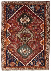 Shiraz Tappeto persiano 160x120 Rosso (Iran) Annodato A Mano