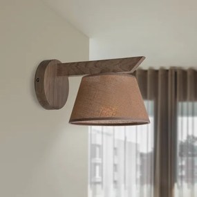 Brilagi - Lampada da parete LED ANTHONY 1xE14/40W/230V noce marrone