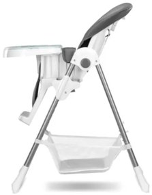 Lionelo - Sedia da pranzo per bambini LINN PLUS bianco/grigio