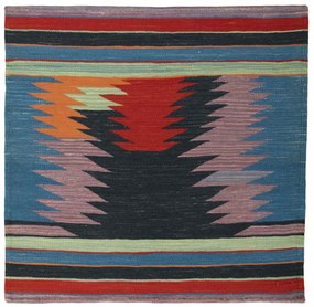 Kilim Tappeto 100x100 (Iran) Tessuto A Mano