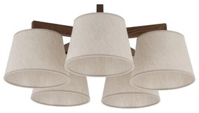 Brilagi - Plafoniera LATTE 5xE27/15W/230V pino/crema