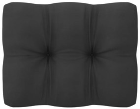Set salotto giardino 11pz cuscini antracite legno massello pino