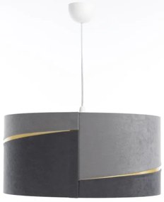 Lampadario a sospensione con filo SWING 1xE27/60W/230V grigio/oro