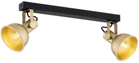 Argon 7144 - Faretto LENORA 2xE14/7W/230V oro/nero