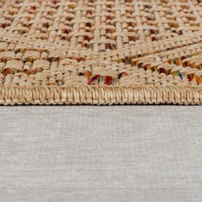 Passatoia da esterno in colore naturale 80x230 cm Nora Diamond - Flair Rugs