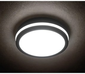 Kanlux 33341 – Plafoniera LED da esterno con sensore BENO LED/24W/230V 4000K Antracite IP54