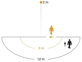 STEINEL 005535 - Applique da esterno con sensore L585S 1xE27/60W nero IP44