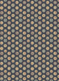 GP & J Baker Carta da parati Court Buttons - Indigo