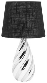 Lampada da tavolo nero/argento 65 cm VISELA Beliani