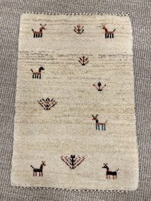 Gashguli Tappeto 40 x 60 Beige (Iran) Annodato A Mano