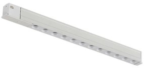 Barra Faretto Led lineare da binario magnetico 16mm Hallway 12W bianco 28cm Bianco neutro 4000K M LEDME
