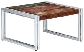 Tavolino da caffè 60x60x35 cm in legno massello di recupero