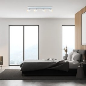 Rabalux 73022 - Faretto PERICO 4xGU10/5W/230V bianco