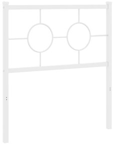 Testiera in metallo bianco 75 cm