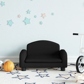 Divano Per Bambini Nero 50x40x30 Cm İn Tessuto /