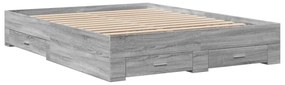 Giroletto cassetti grigio sonoma 150x200 cm legno multistrato