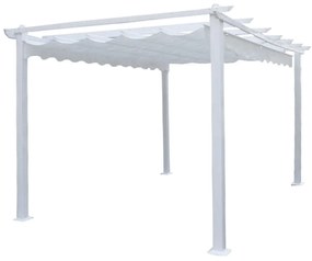 Gazebo da giardino bianco Astoria Cosma, in ferro