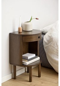 Comodino colore naturale scuro con effetto rovere Paron – Actona