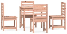 Set da Pranzo per Giardino 5 pz in Legno Massello di Douglas