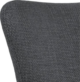 Set di sedie da pranzo grigio scuro in imbottito con braccioli 2 pz Laura – Actona