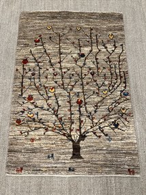 Gabbeh Tappeto persiano 90x130 Marrone (Iran) Annodato A Mano