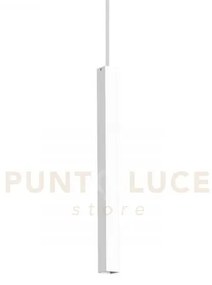 Lampada a sospensione ultrathin sp d040 square bianco