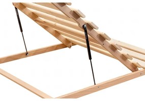 Rete fissa a doghe con sollevamento piedi HOVDEN 90x200 cm