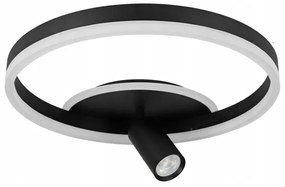 Plafoniera LED 38W/230V + 1xGU10/30W nera