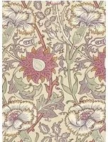 Morris & Co Carta da parati Pink & Rose - Manilla/ Wine