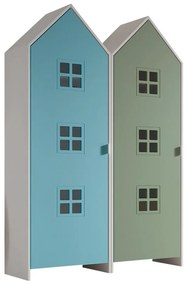 Armadio per bambini verde e azzurro 115x171,5 cm CASAMI BRUGES - Vipack