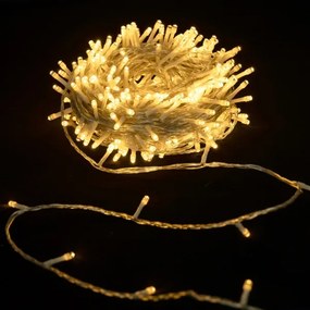 Aigostar - Catena luminosa natalizia LED da esterno, 400 LED, 6W, 230V, 20 m, IP44, bianco caldo