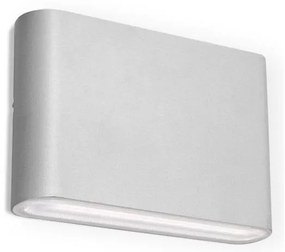 LED2 - Lampada da parete per esterni FLAT 2xLED/3W/230V IP65 bianco