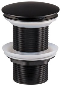 COMAD CLICK-CLACK T201MBG-3 - Scarico del lavandino CLICK-CLACK diametro 7 cm opaco nero
