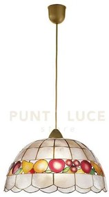 Lampadario a sospensione aragona madreperla decorazione frutta 1 lu...