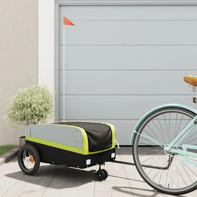 Rimorchio Da Bici Nero E Verde 30 Kg İn Ferro /