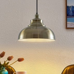 Lindby lampada a sospensione Emna, a 1 luce, ottone, metallo, Ø29cm