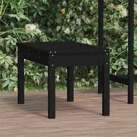 Panca da Giardino Nera 80x44x45 cm Legno Massello di Pinocod mxl 105887