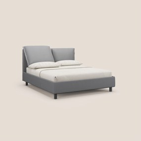 Emma letto contenitore con cuscini mobili in microfibra smacchiabile T11 grigio