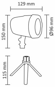 Proiettore laser da esterno LED LED/5W/230V IP44