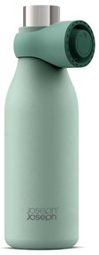 Bottiglia da viaggio in acciaio inox color menta 500 ml Loop - Joseph Joseph