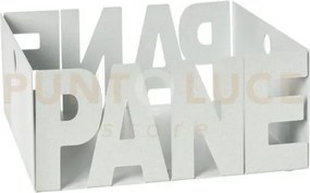 Porta pane letter bianco marmo