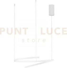 Lampadario a sospensione led moma bianca 38w 6090lm cct3000 4000 65...