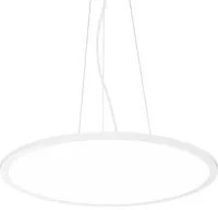 Sospensione Moderna Fly Slim Alluminio-Plastiche Bianco Led 53W 4000K D60Cm